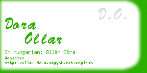 dora ollar business card